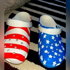 American flag crocs